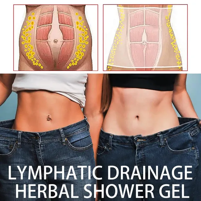 30ml Herbal Shower Gel Lymphatic Drainage Weight Loss Ginger Body Wash Remove Lymph Nodes Underarm Fat For Women