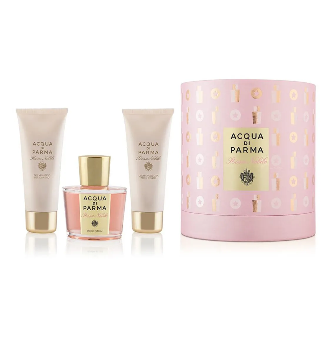 Acqua Di Parma Rosa Nobile Gift Set - 100ML EDP Spray   75G Body Cream   75ML Shower Gel (Women)