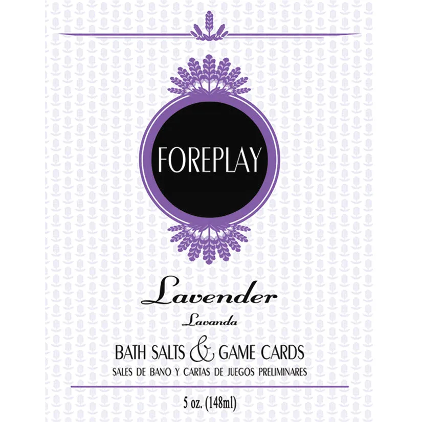 Bath Salts & Game Cards Foreplay-Lavender 5oz