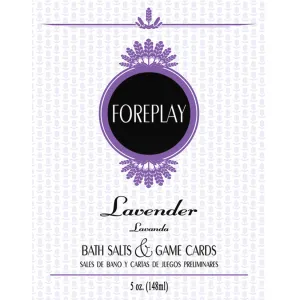 Bath Salts & Game Cards Foreplay-Lavender 5oz