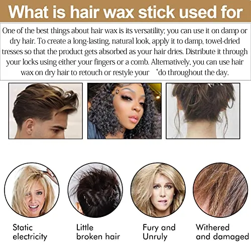 BestLand Hair Wax Stick, Flyaways Hair Stick Non-greasy Styling Wax Stick for Hair Edge Control Hair Finishing Slick Wax Stick Flyaways Edge Frizz Baby Hairs (2.7 Fl Oz (Pack of 1))