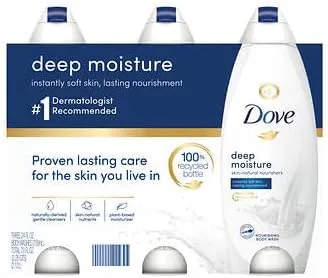 Dove Deep Moisture Bodywash(3 X 710 mililiter), 2130 milliliters