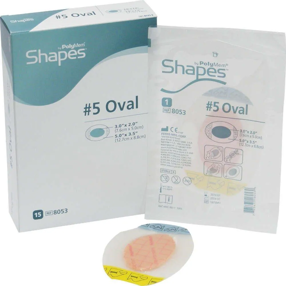 Shapes #5 Oval PolyMeric Membrane Dressing