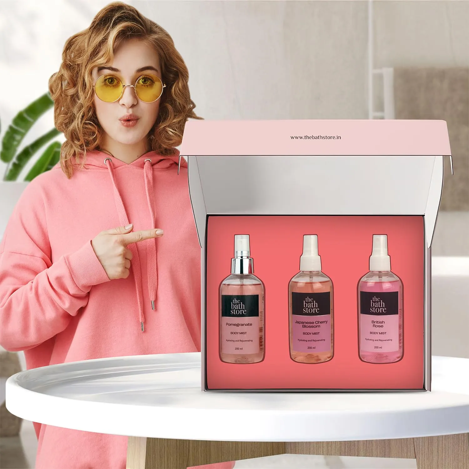 The Bath Store Body Mist 200ml (Pack of 3) Long Lasting Scent Spray Gift for Women & Men, Natural & Hydrating Body Spray, Luxury Floral & Oriental Fragrance