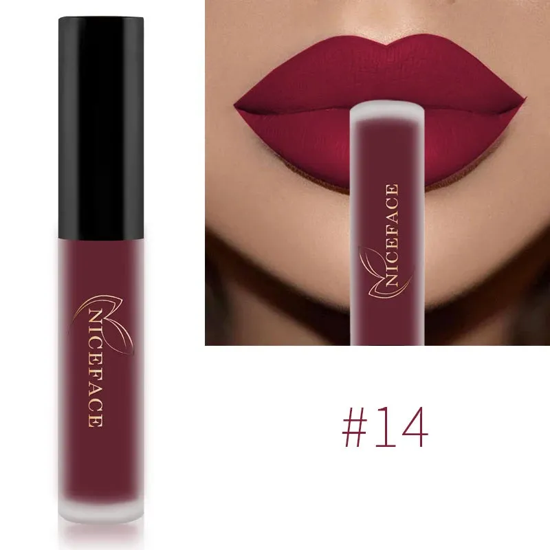 Trendy Waterproof Matte Velvet  Lipgloss