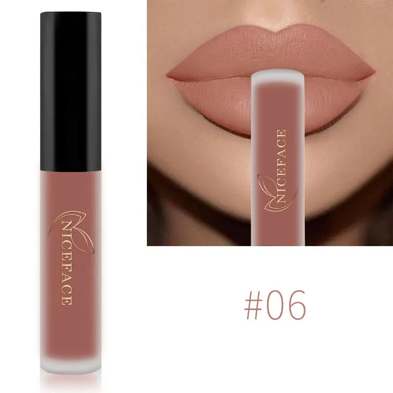 Trendy Waterproof Matte Velvet  Lipgloss