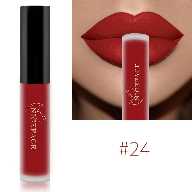 Trendy Waterproof Matte Velvet  Lipgloss