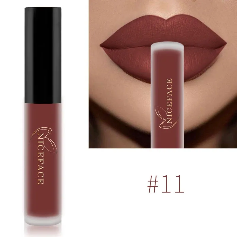 Trendy Waterproof Matte Velvet  Lipgloss