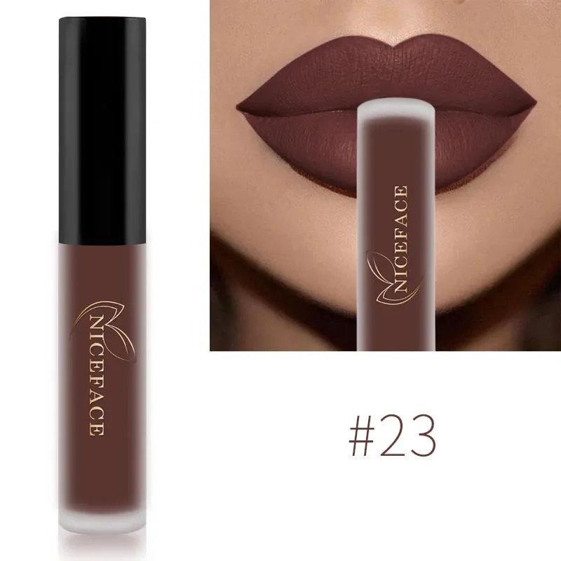 Trendy Waterproof Matte Velvet  Lipgloss