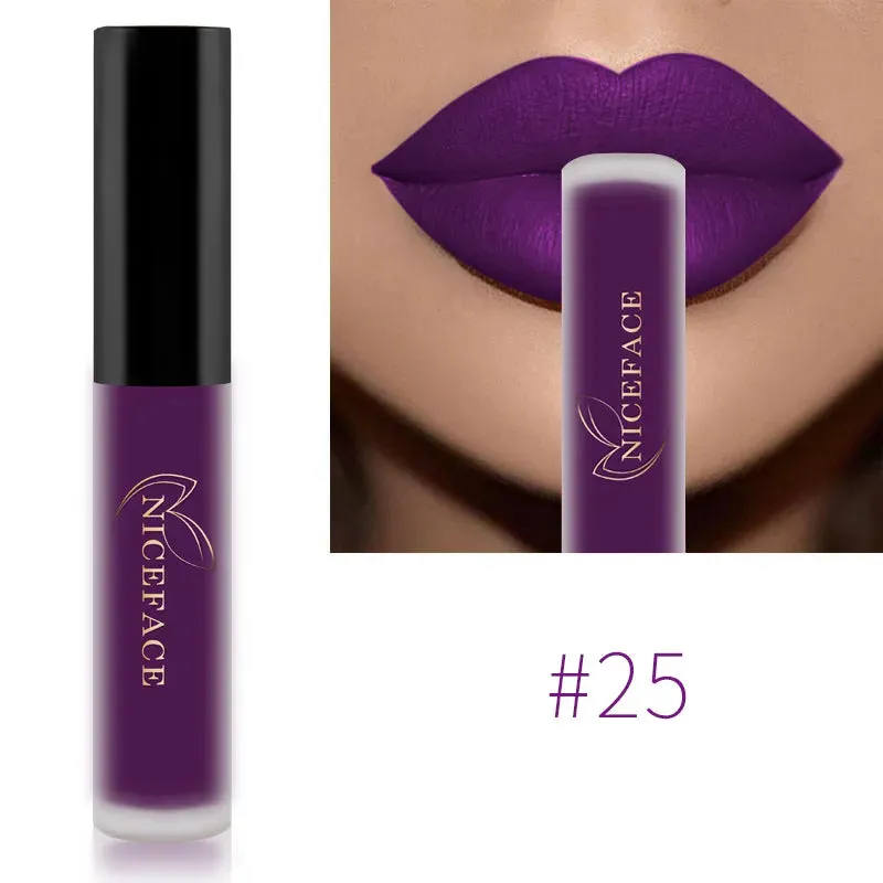 Trendy Waterproof Matte Velvet  Lipgloss