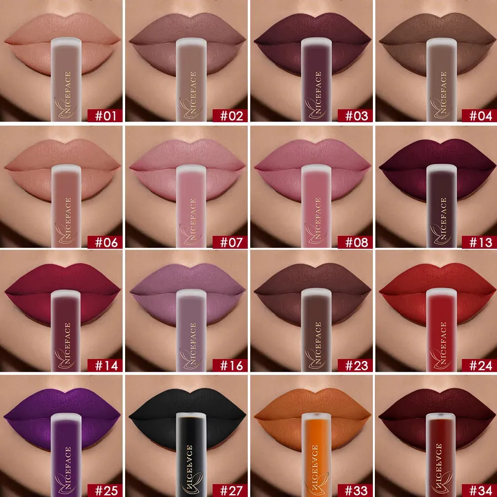Trendy Waterproof Matte Velvet  Lipgloss
