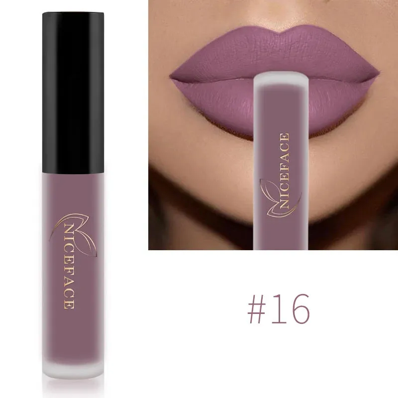 Trendy Waterproof Matte Velvet  Lipgloss
