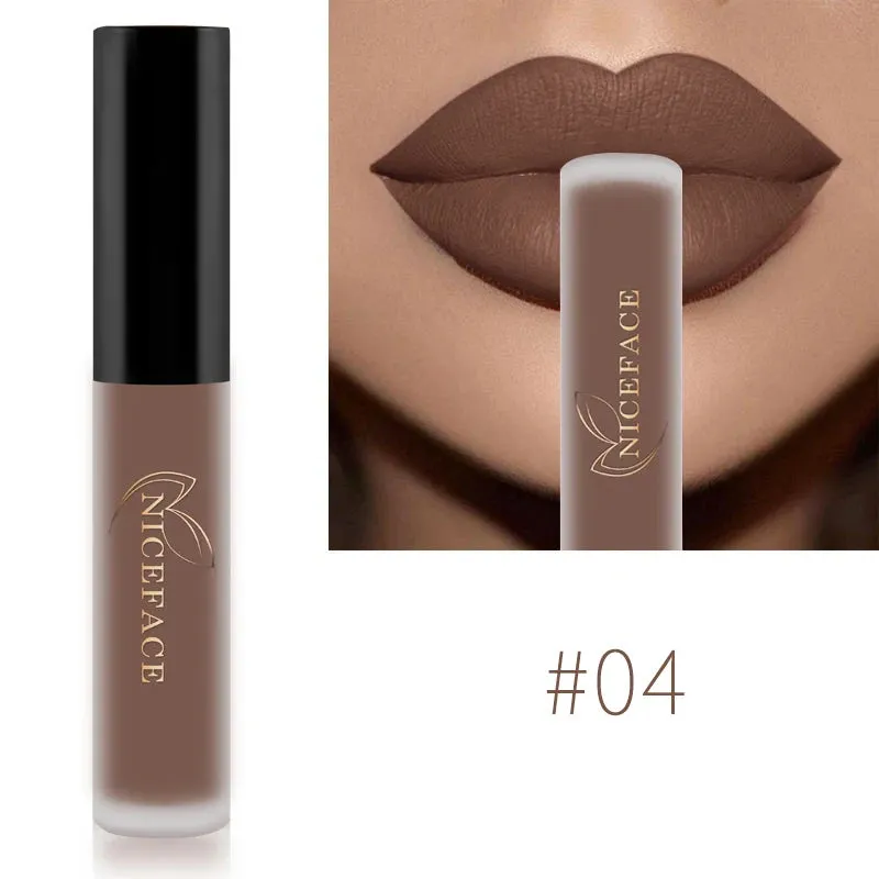 Trendy Waterproof Matte Velvet  Lipgloss