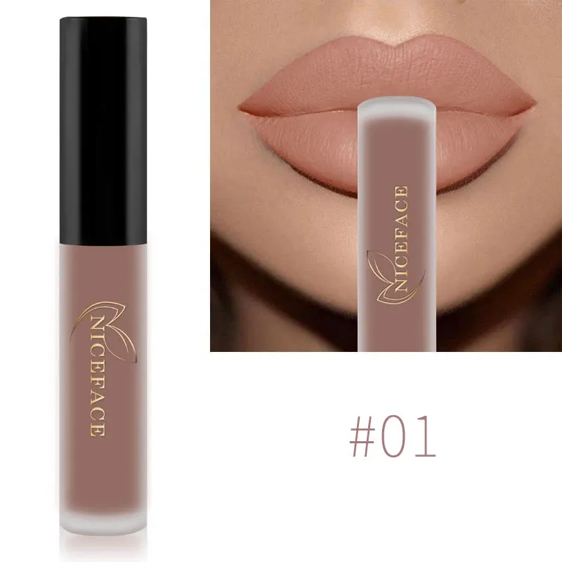 Trendy Waterproof Matte Velvet  Lipgloss