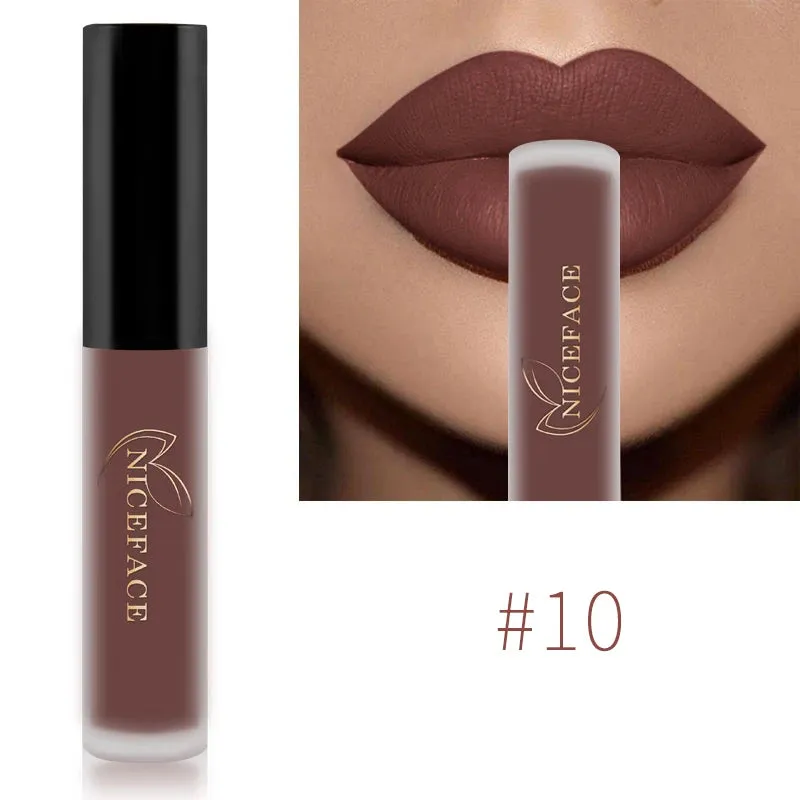 Trendy Waterproof Matte Velvet  Lipgloss