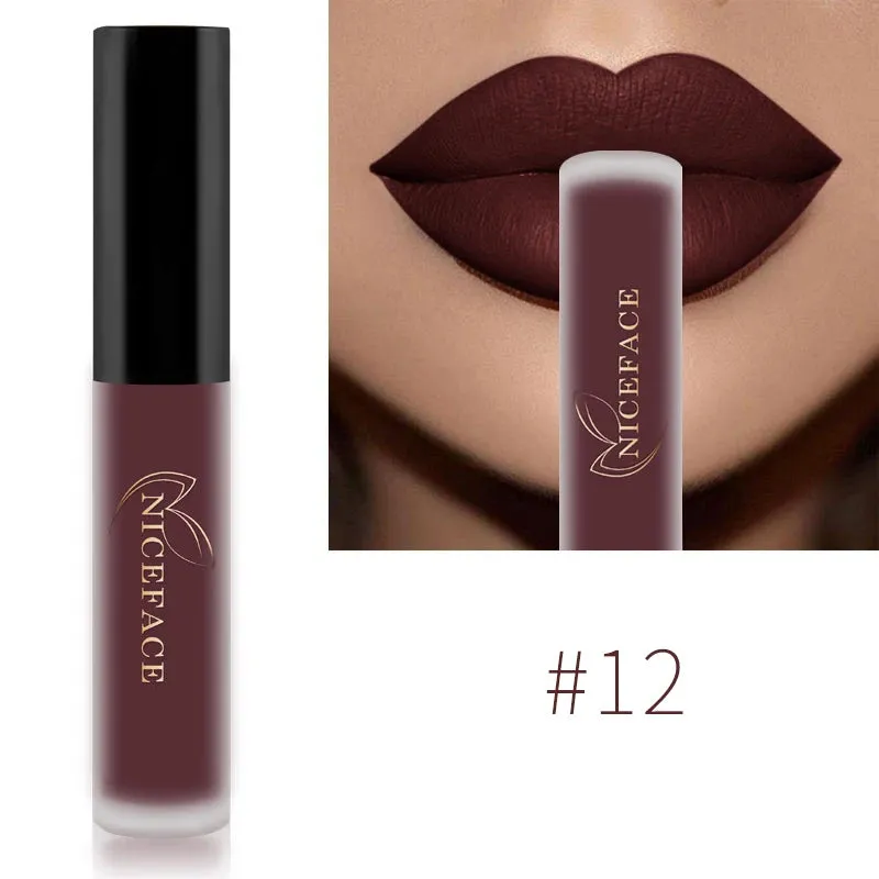 Trendy Waterproof Matte Velvet  Lipgloss