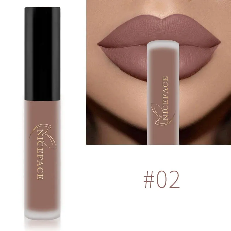Trendy Waterproof Matte Velvet  Lipgloss