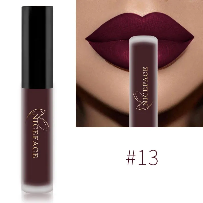 Trendy Waterproof Matte Velvet  Lipgloss