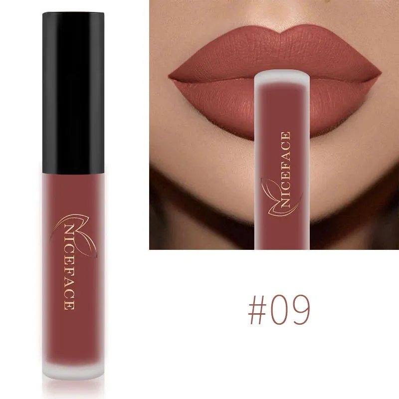 Trendy Waterproof Matte Velvet  Lipgloss