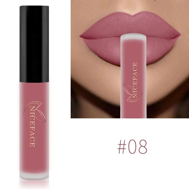 Trendy Waterproof Matte Velvet  Lipgloss