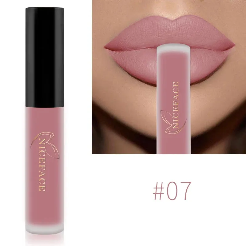 Trendy Waterproof Matte Velvet  Lipgloss