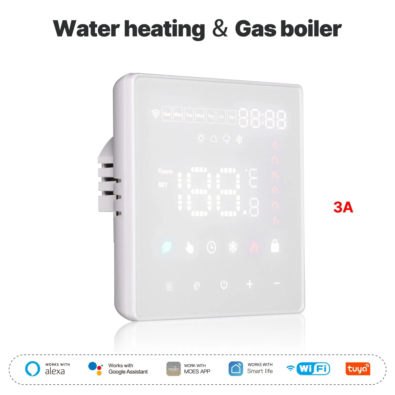 WiFi Smart Thermostat Programmable Temperature Controller Water Boiler Electric Heating