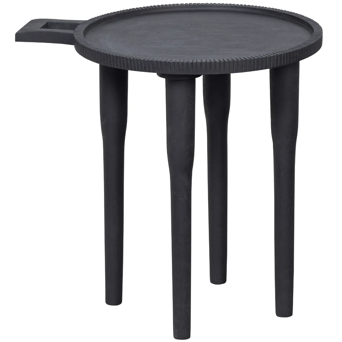 Wynny Black Mango Wood Side Table